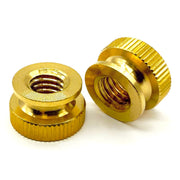 #10-24 Brass Knurled Thumb Nut