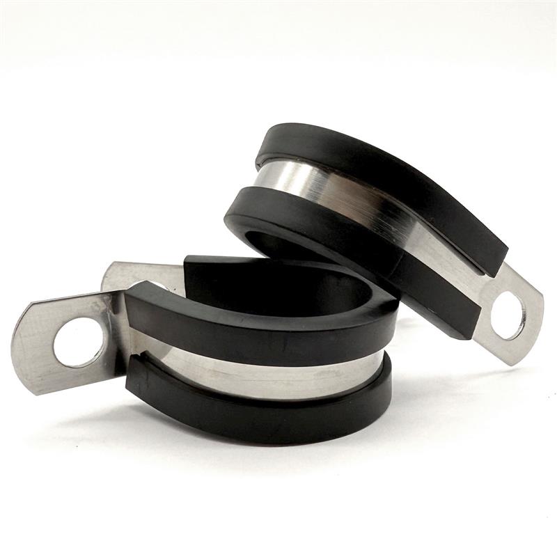 5/16" Stainless Steel Rubber Insulated Medium Duty Cable Clamp