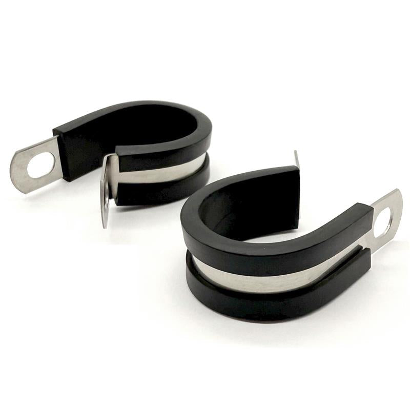 1-1/4" Stainless Steel Rubber Insulated Medium Duty Cable Clamp