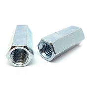 7/8"-14 X 2-1/2" Steel Coupling Nuts Zinc