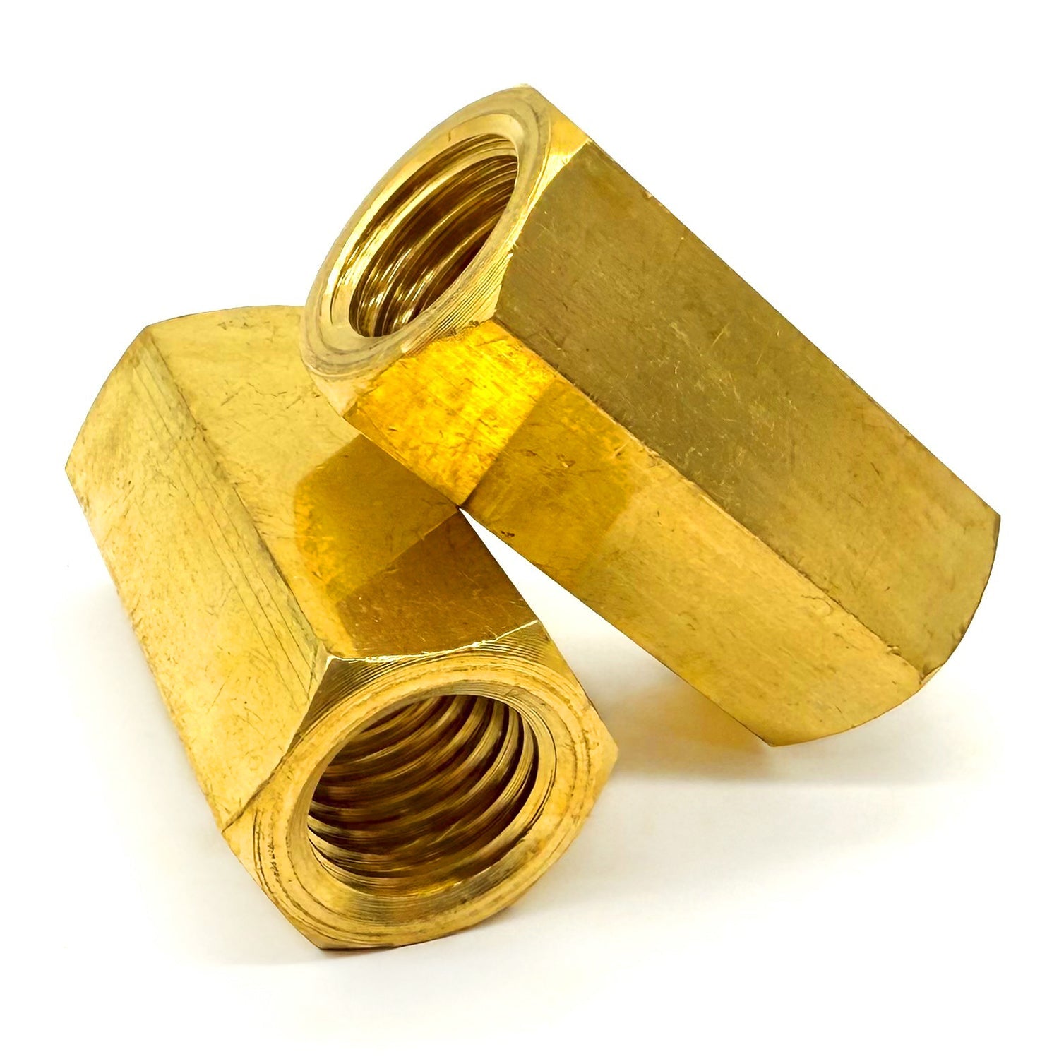 3/4"-10 X 2" Brass Coupling Nut