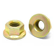 M6-1.0 Class 8 Hex Flange Nuts Zinc Yellow