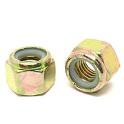 3/4"-16 Grade 8 Hex Nylon Insert Lock Nuts Zinc Yellow