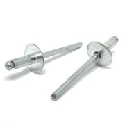 3/16" Dia 1/2"-5/8" (610)  Grip - Oversized Head Blind Rivets Aluminum/Aluminum Mandrel