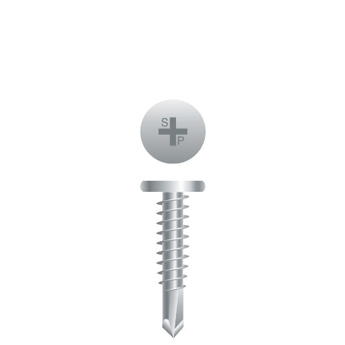 #10 Strong-Point Pancake Head 10-16 x 1-1/2, PH, Strong-Shield