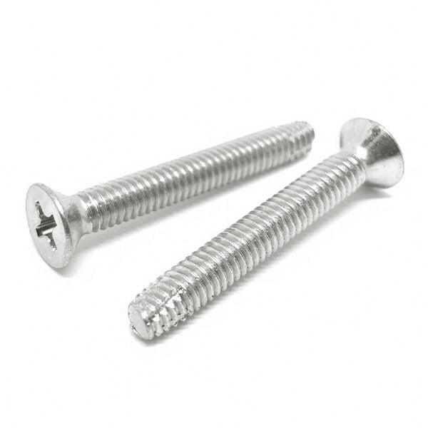 #10-32x1/2" 410 Stainless Steel Phillips Flat Head Type F Thread Cutting Screws