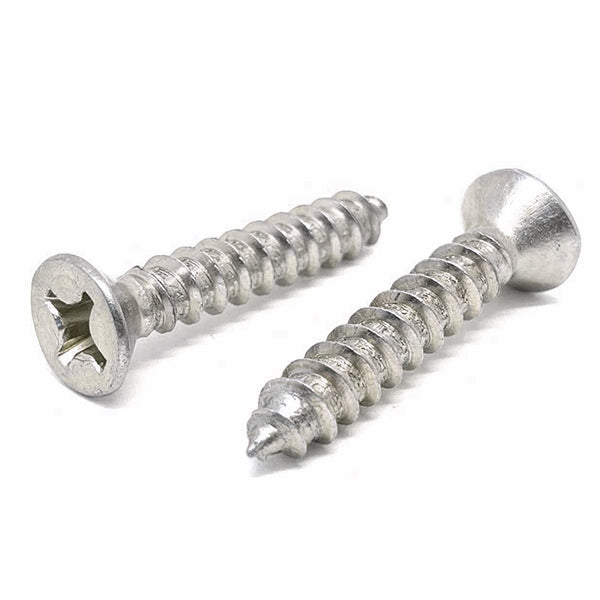 #14x2-1/4" Stainless Steel Phillips Flat Head Type AB Self Tapping Screws