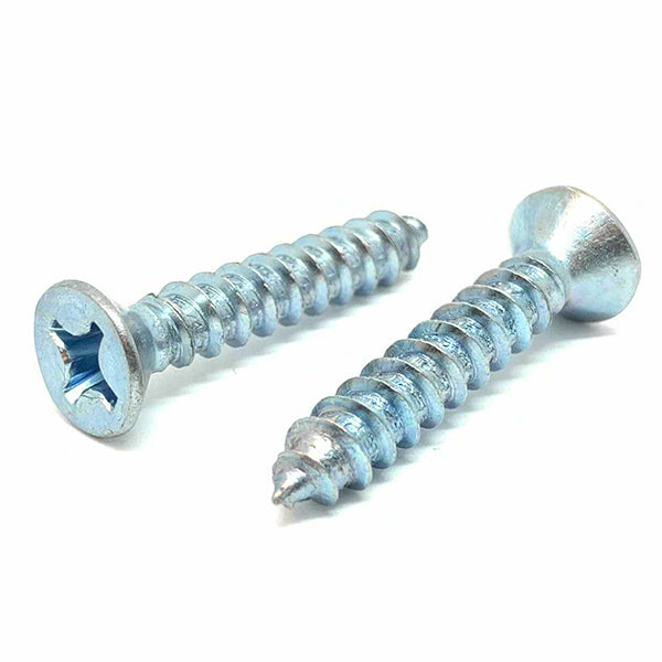 #6x1" Phillips Flat Head Type AB Self Tapping Sheet Metal Screws Zinc