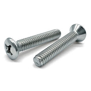 #10-24x1-1/2" Phillips Oval Head Machine Screws Zinc Clear
