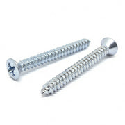 #8x1-1/4" Phillips Oval Head Type AB Self Tapping Sheet Metal Screws Zinc