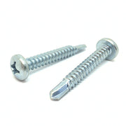 #8x7/16" Phillips Pan Head #2 Point Self Drilling Sheet Metal Screws Zinc