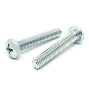 1/4-20x2" Phillips Pan Head Machine Screws Steel Zinc