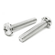 #6-32x5/8" 410 Stainless Steel External Tooth Sems Phillips Pan Head Machine Screws