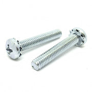 M4-0.7x8 External Tooth Sems Phillips Pan Head Machine Screws Steel Zinc