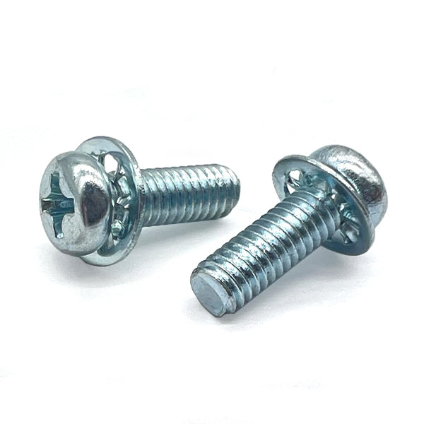 #12-24x3/4" Internal Tooth Sems Phillips Pan Head Machine Screws Zinc