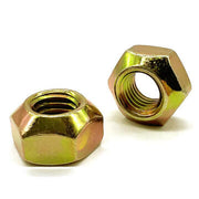 M10-1.50 Class 10 Hex Top Lock Nuts Coarse Thread Zinc Yellow