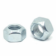 M10-1.25 Class 10 Hex Top Lock Nuts Fine Thread Zinc