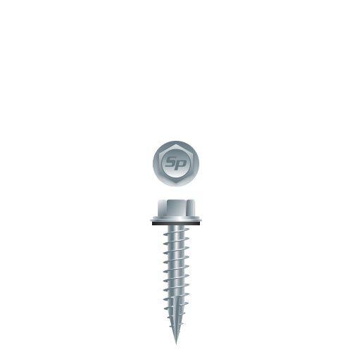 #14 Strong-Point Hex Washer Head w/ Washer 14-10 x 1, Type '17', Strong-Shield
