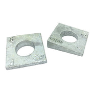 7/8 X 2" Square Beveled Washer Malleable Iron Hot Dip Galvanized