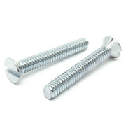 #8-32x5/8" Slotted Flat Head Machine Screws Steel Zinc