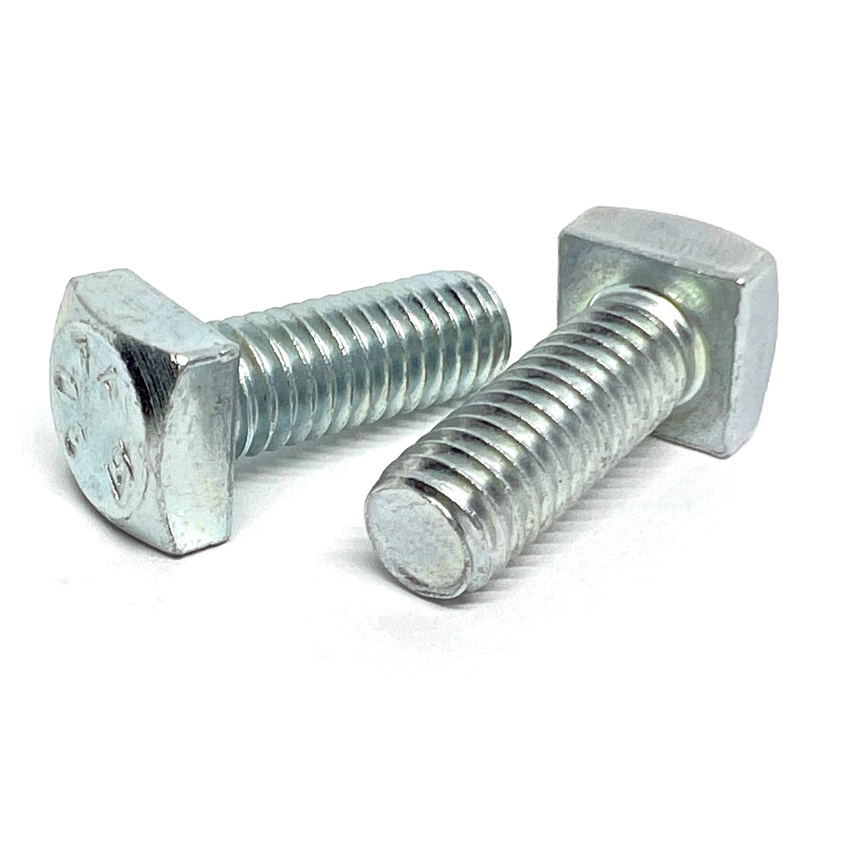1/2"-13x1" Square Head Bolts Grade A307 Zinc Clear