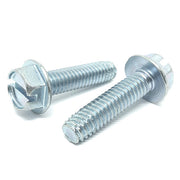 3/8-16x1-1/2" Slotted Hex Washer Head Type F Thread Cutting Screws Zinc