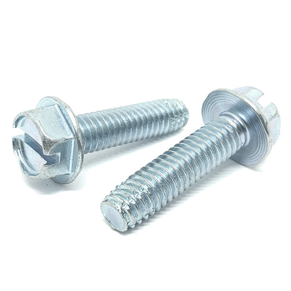 #10-24x1-1/4"   Slotted Hex Washer Head Type F Thread Cutting Screws Zinc