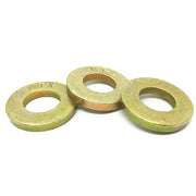 9/16" SAE Grade 8 Extra Thick Flat Washers Zinc Yellow