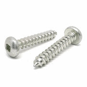 #10x1" Stainless Steel Square Pan Head Type A Self Tapping Screws