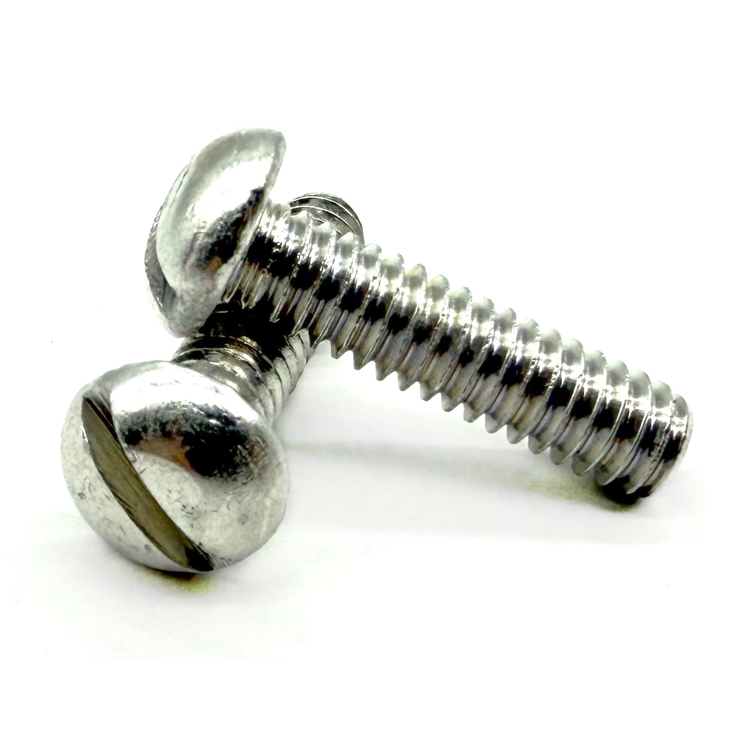#10-32x1-1/4" Aluminum Slotted Round Head Machine Screw