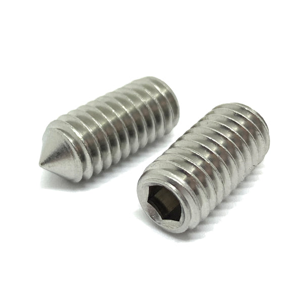 5/16-18x1" Stainless Steel Cone Point Allen Socket Set Screw