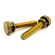 1/4"-20x2" Brass Thumb Screw