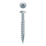 #8 Round Washer Head 8 x 1-1/4, PH/SQ, Type '17',  Zinc