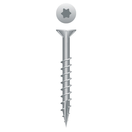 #8 Strong-Point Flat Head w/Nibs  8 x 2, T-20, Coarse, Type '17' Thread