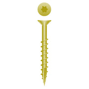 #8 Strong-Point Flat Head w/Nibs 8 x 2, T-20, Coarse, Type '17', Zinc Yellow