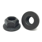 M8-1.25 Class 10 Hex Flange Prevailing Torque Top Lock Nuts Phos & Oil