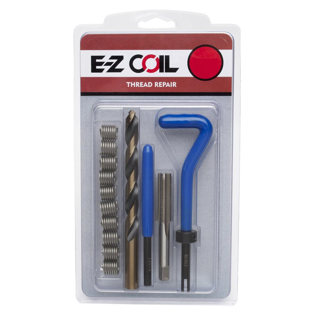 1/2"-13 Stainless Steel Threaded Coil Insert Standard Repair Kit with Inserts, Drill Bit, Tap, Install Tool, and Tang Remover