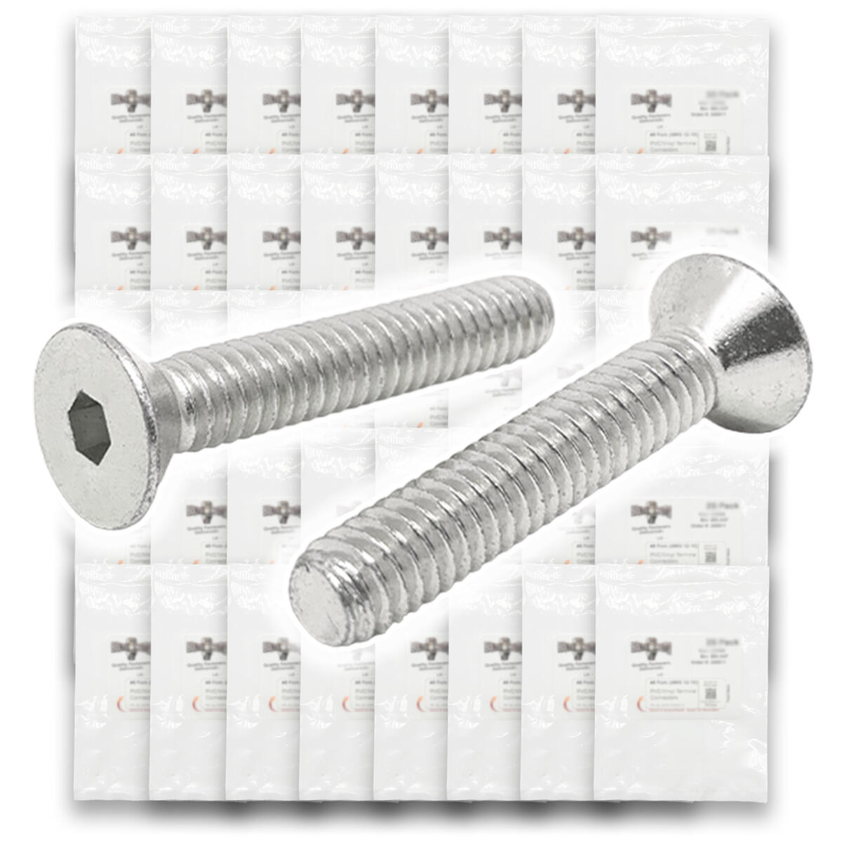 Metric Stainless A2-70 Flat Head Socket Cap Screws  - 1510 PCS