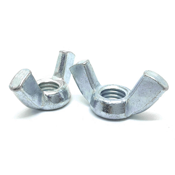M10-1.5 Steel Wing Nuts Zinc Clear
